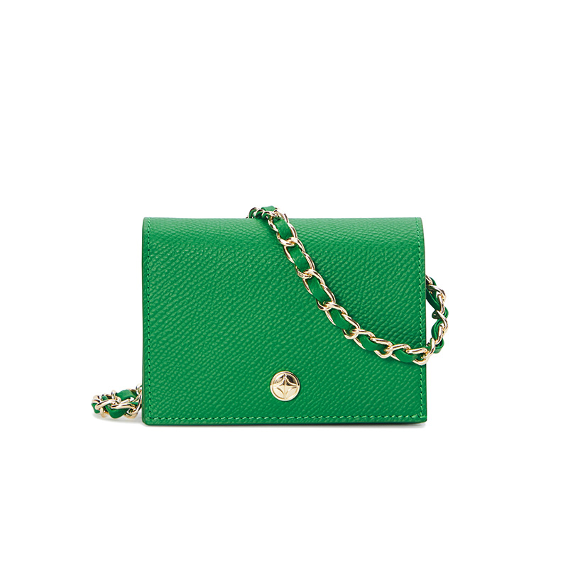 VERA Emily Flap Wallet in Confident Green