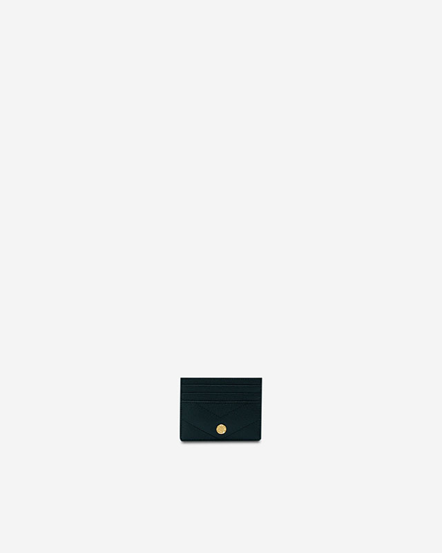 VERA CAVIAR Card Holder in Black Pearl กระเป๋าใส่บัตร สี Black Pearl