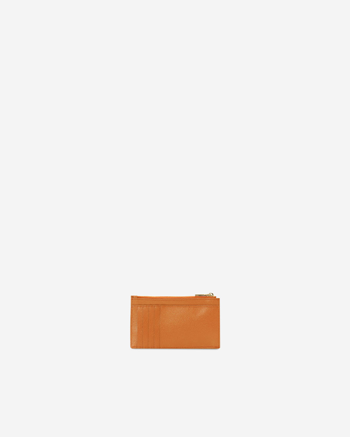 VERA CAVIAR Long Card Holder in Orange H กระเป๋าใส่บัตรทรงยาว ทำจากหนังแท้ลาย Caviar สี Orange H