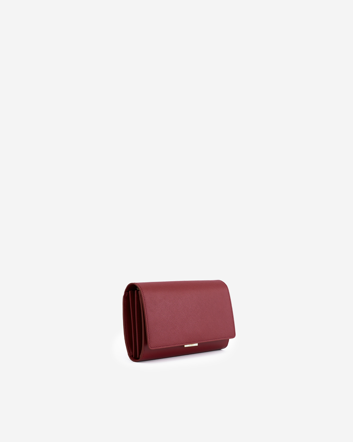 กระเป๋าสะพายข้างหนังแท้ VERA Freda Leather Wallet-on-Chain & Crossbody bag สี Winery Red