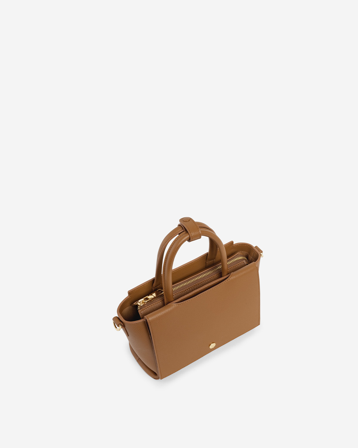 กระเป๋าถือหนังแท้ VERA Heidi Leather Handbag, ไซส์ 22 สี Camel