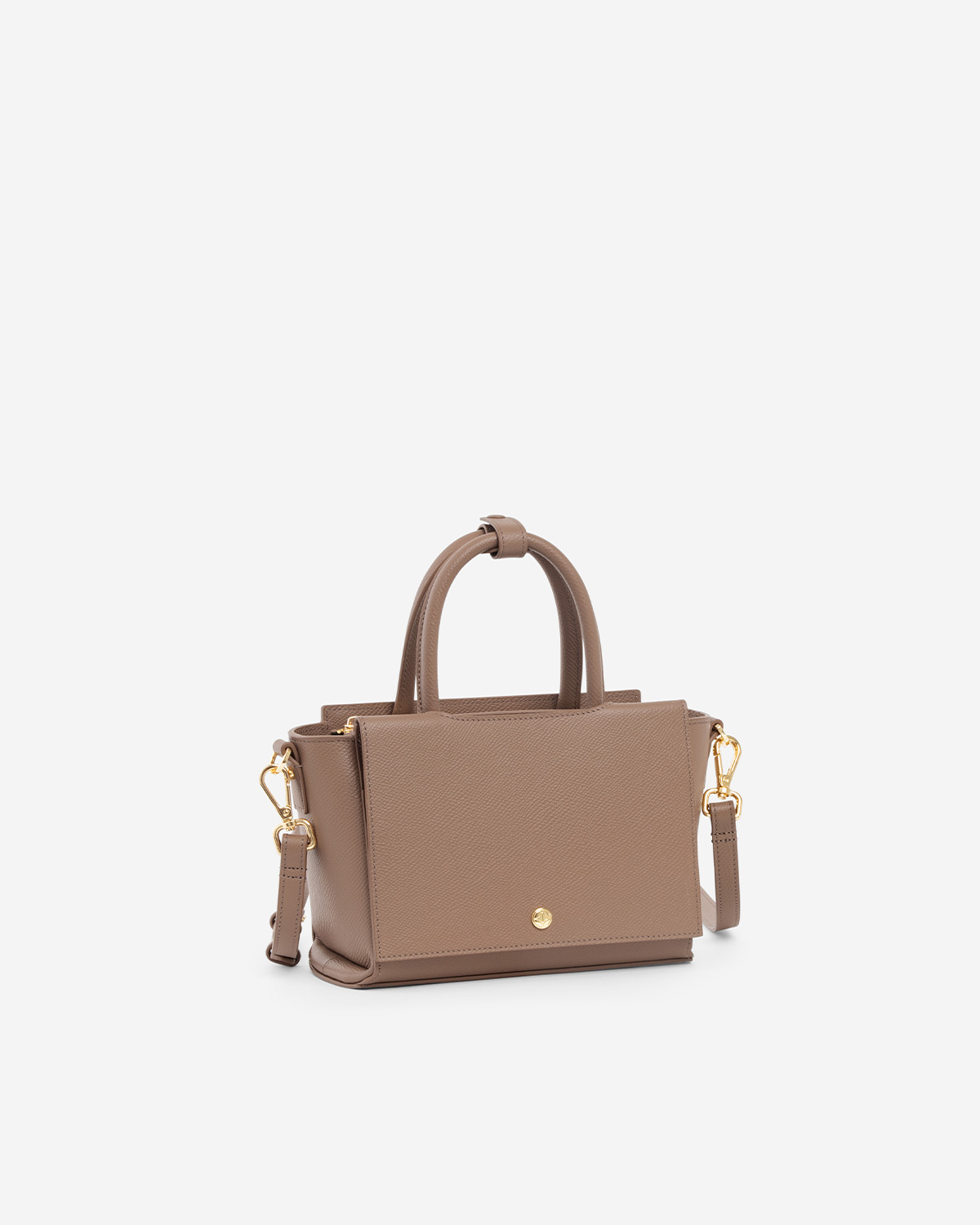 กระเป๋าถือหนังแท้ VERA Heidi Leather Handbag, ไซส์ 22 สี Wood Rose