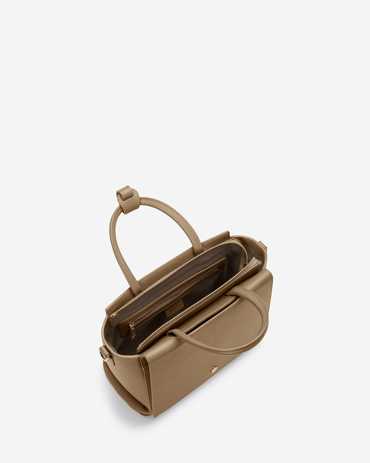 กระเป๋าถือหนังแท้ VERA Heidi Leather Handbag, ไซส์ 25 สี Martini Olive