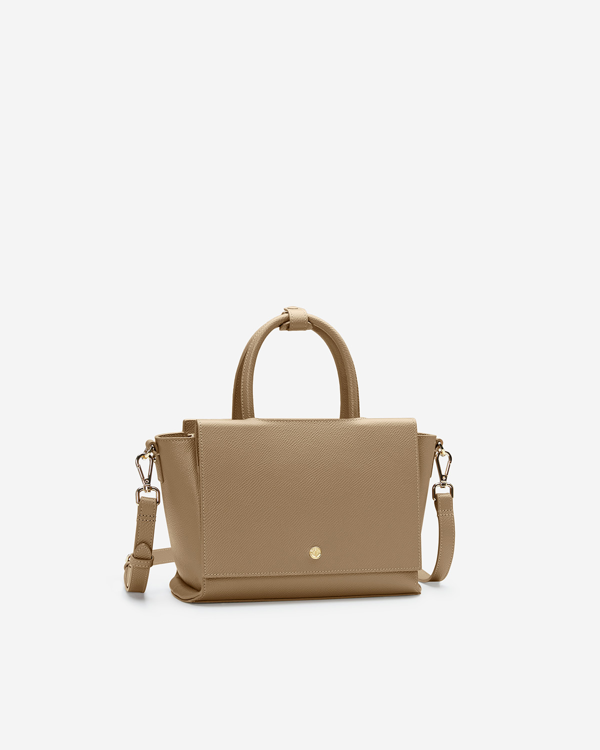 กระเป๋าถือหนังแท้ VERA Heidi Leather Handbag, ไซส์ 25 สี Martini Olive