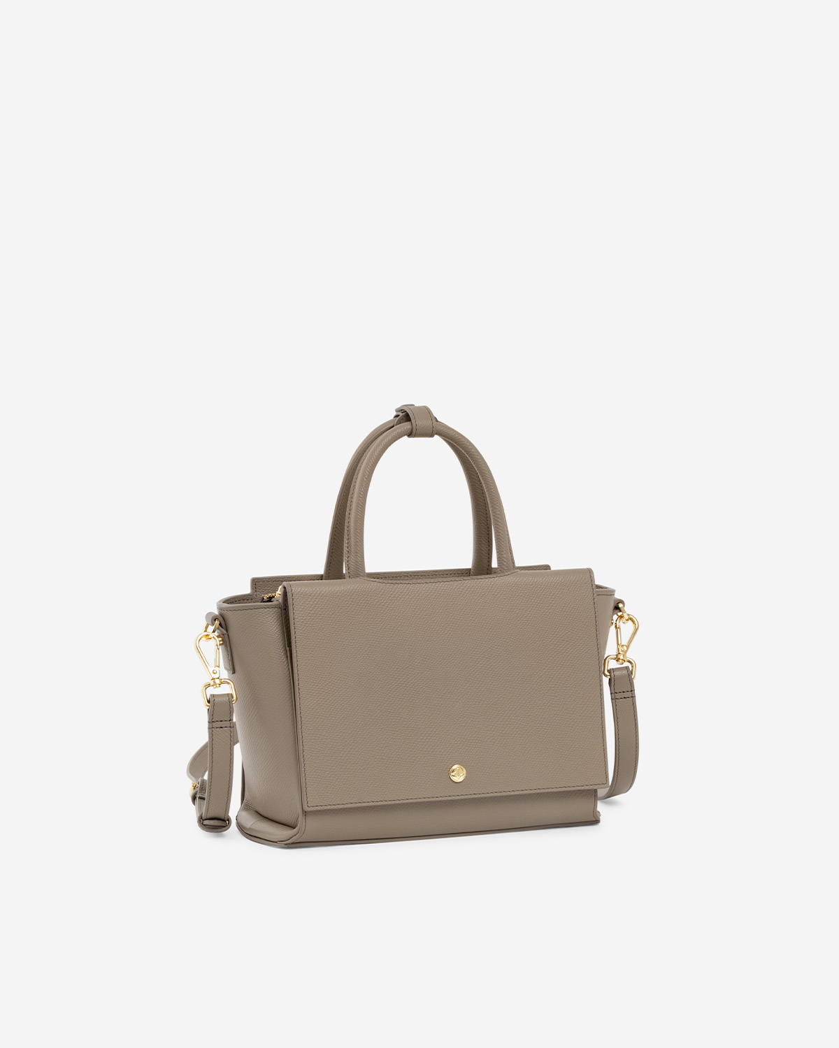 กระเป๋าถือหนังแท้ VERA Heidi Leather Handbag, ไซส์ 25 สี Taupe