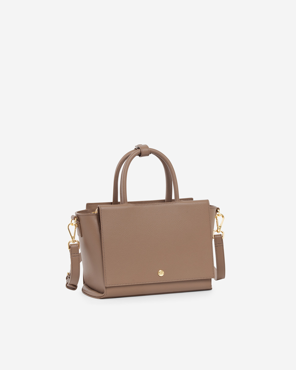กระเป๋าถือหนังแท้ VERA Heidi Leather Handbag, ไซส์ 25 สี Wood Rose