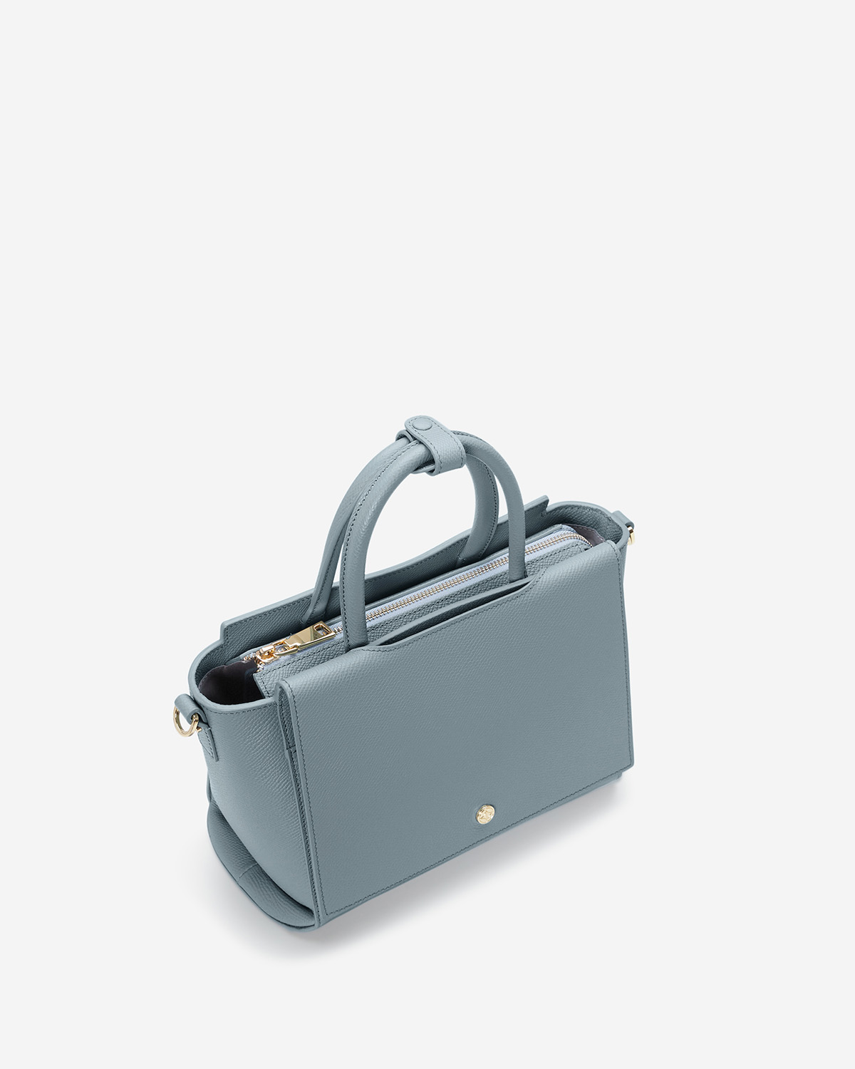 กระเป๋าถือหนังแท้ VERA Heidi Leather Handbag, ไซส์ 28 สี Cloud