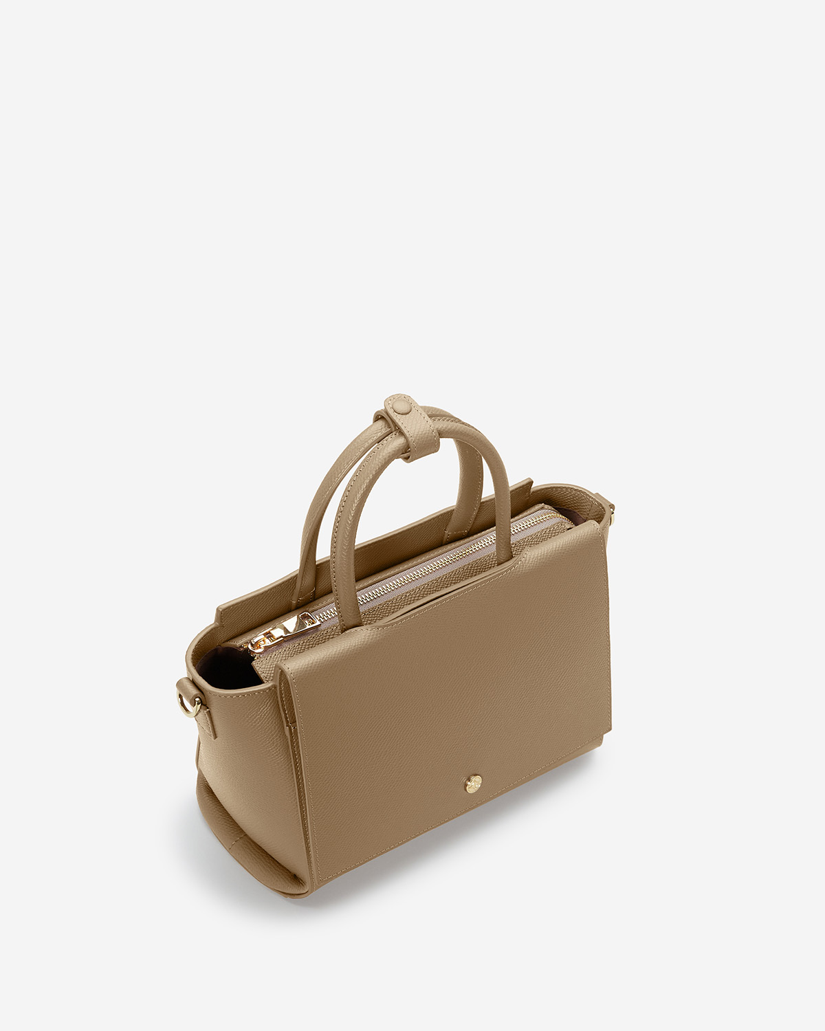 กระเป๋าถือหนังแท้ VERA Heidi Leather Handbag, ไซส์ 28 สี Martini Olive