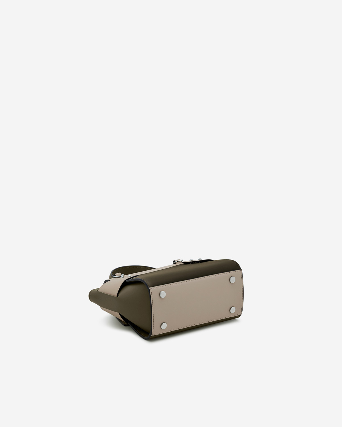 กระเป๋าถือหนังแท้ VERA Margo Leather Handbag, Size 20 สี Olive green