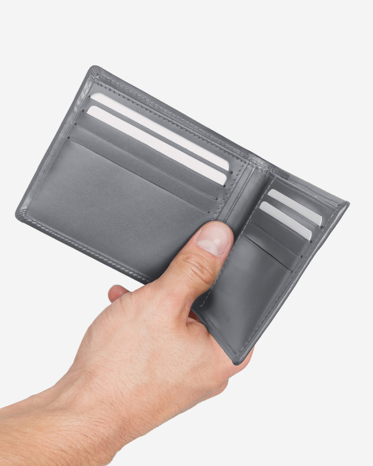 VERA Men Sleek Wallet in Gray