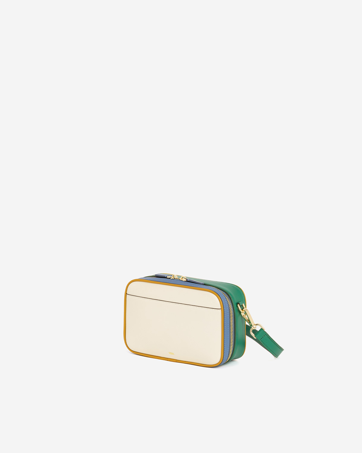 กระเป๋าสะพายข้างหนังแท้ VERA Snack Box Leather Crossbody bag สี Parfait